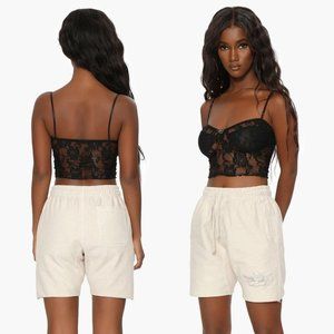 BOYS LIE Cream Sweatshort shorts